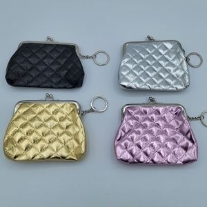 Quilted Kisslock Coin Purses Set of 4 NEW #2091